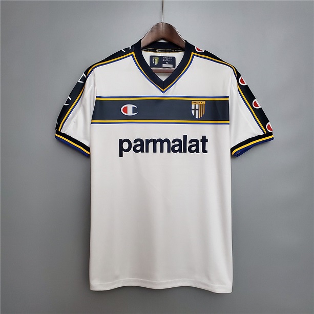 AAA Quality Parma 02/03 Away White Soccer Jersey